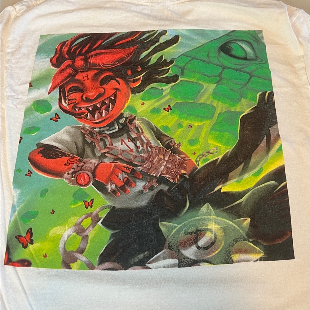 Trippie Redd Graphic tShirt White Size Medium